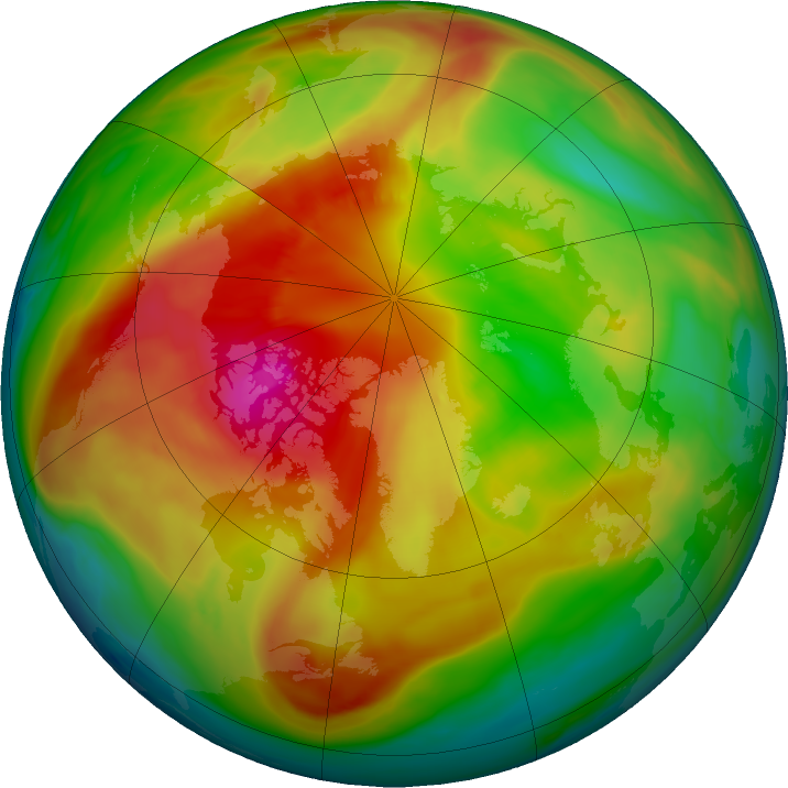 Arctic ozone map for 05 March 2017
